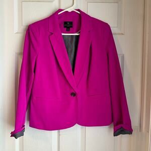 Worthington Extreme Orchid Blazer Pink Purple Size Petite Large Career Office